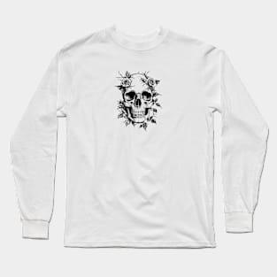 Floral Skull Long Sleeve T-Shirt